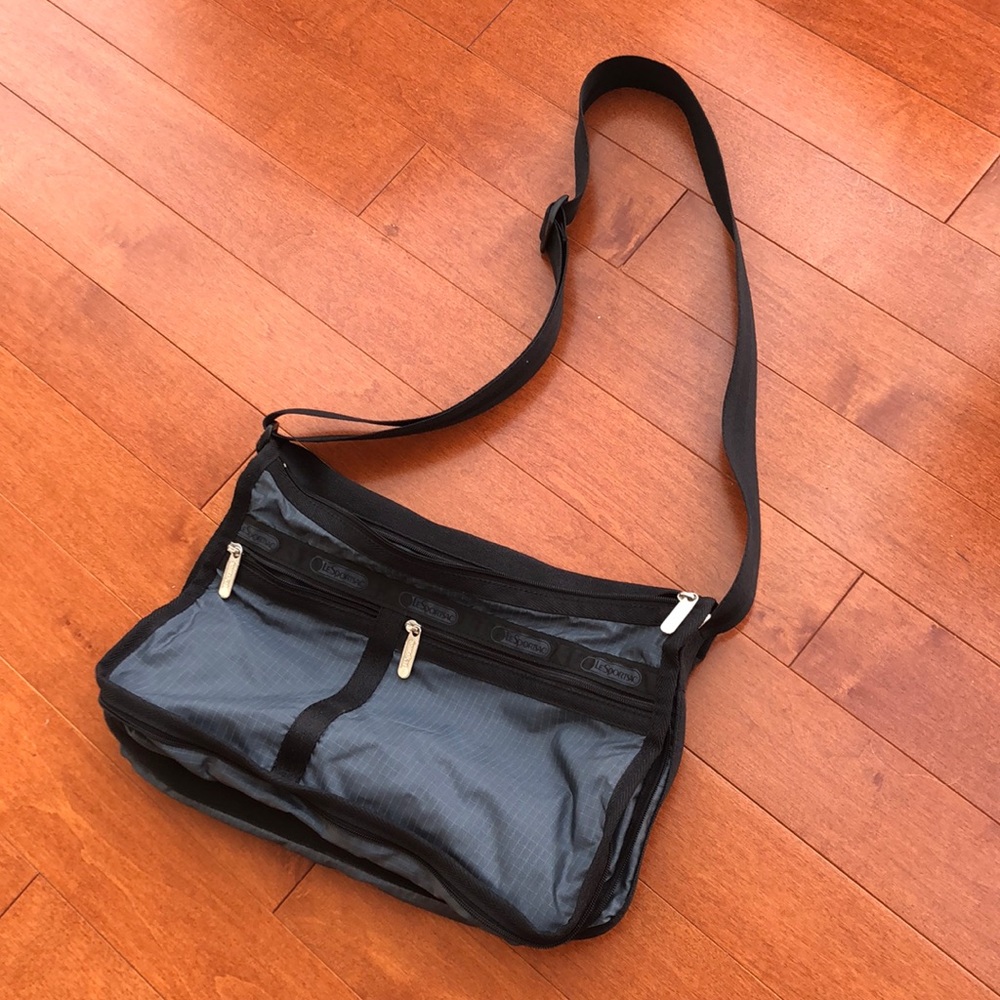 Lesportsac Grey and Black Crossbody Bag